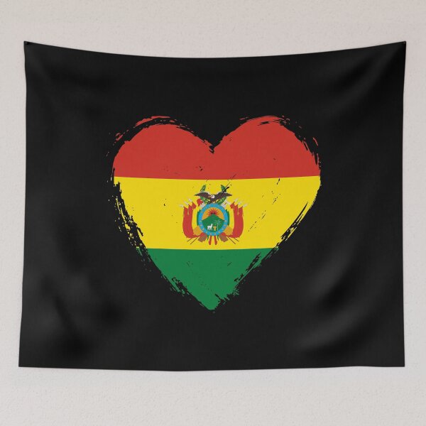 Item preview, Distressed Bolivia Flag Heart BO designed and sold by shitpostee.