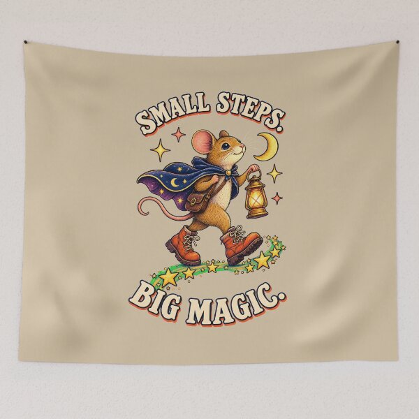 Item preview, Small Steps, Big Magic – Adventurous Mouse designed and sold by VioVibe.