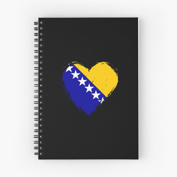Item preview, Distressed Bosnia And Herzegovina Flag Heart BA designed and sold by shitpostee.