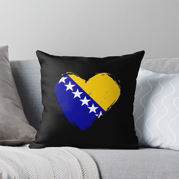 Artikelvorschau, Betrübtes Bosnien-und-Herzegowina-Flaggenherz BA entworfen und verkauft von shitpostee.