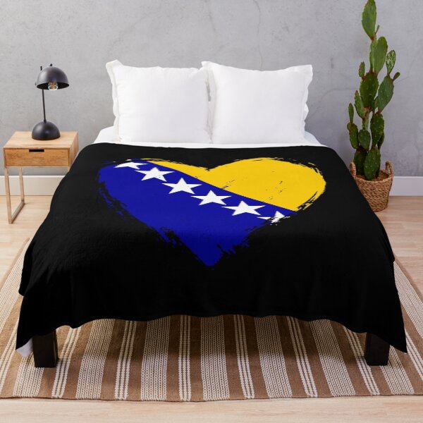 Item preview, Distressed Bosnia And Herzegovina Flag Heart BA designed and sold by shitpostee.