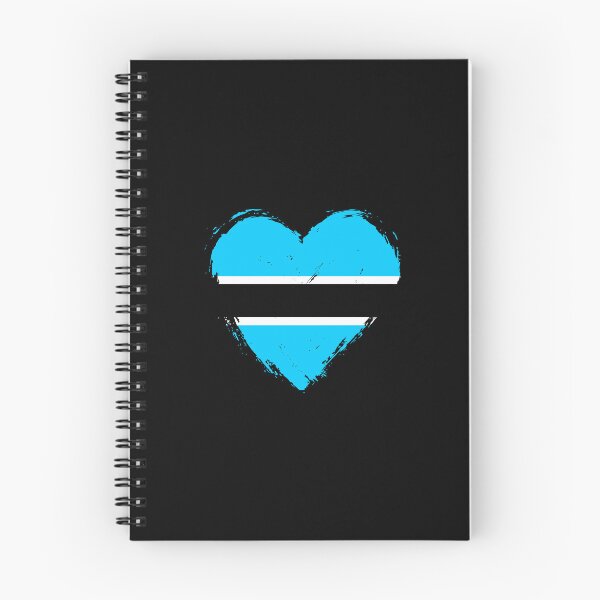 Item preview, Distressed Botswana Flag Heart BW designed and sold by shitpostee.