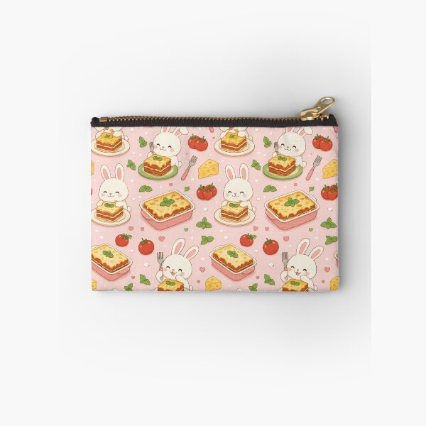 Item preview, Bunny Lasagna Pattern | Cute Kawaii Foodie Design designed and sold by Soft Berry Studio.