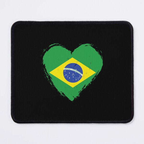 Item preview, Distressed Brazil Flag Heart BR designed and sold by shitpostee.