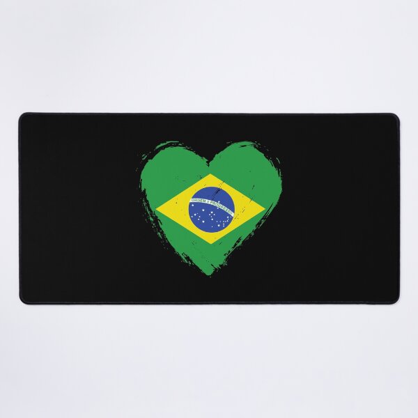 Item preview, Distressed Brazil Flag Heart BR designed and sold by shitpostee.