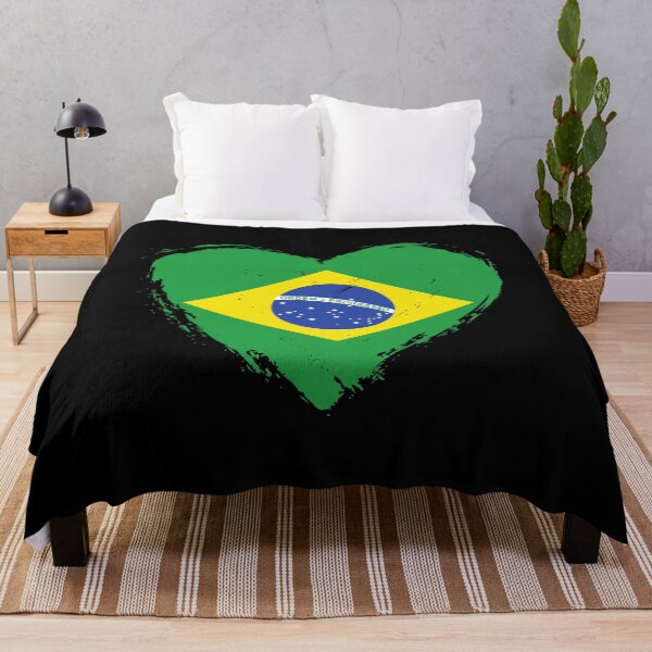 Item preview, Distressed Brazil Flag Heart BR designed and sold by shitpostee.