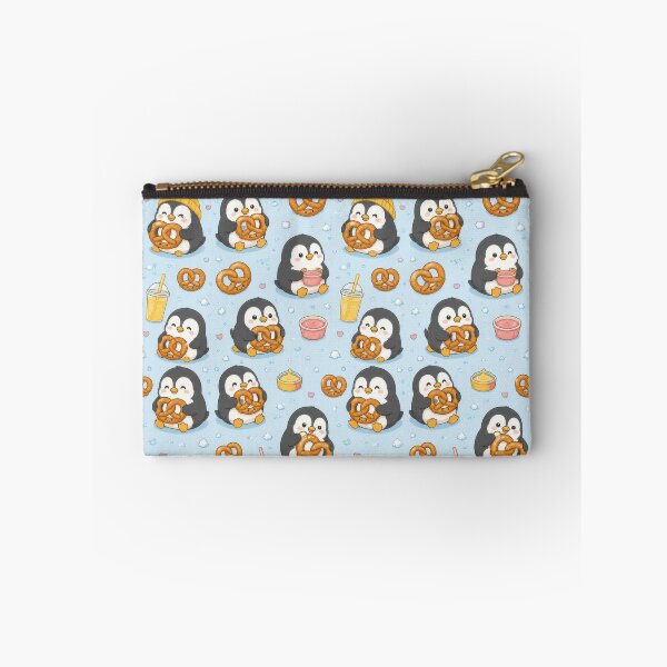 Item preview, Penguin Pretzel Pattern | Cute Kawaii Snack Food Design designed and sold by Soft Berry Studio.