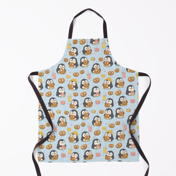 Item preview, Penguin Pretzel Pattern | Cute Kawaii Snack Food Design designed and sold by Soft Berry Studio.