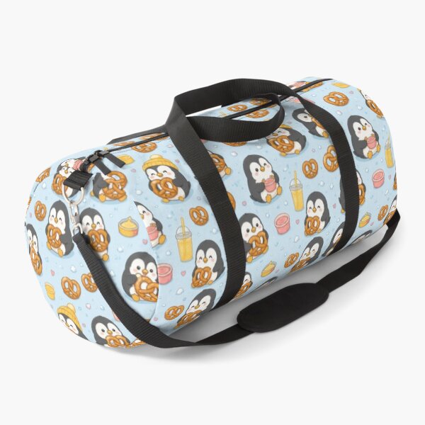 Item preview, Penguin Pretzel Pattern | Cute Kawaii Snack Food Design designed and sold by Soft Berry Studio.