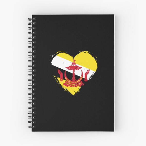 Item preview, Distressed Brunei Flag Heart BN designed and sold by shitpostee.