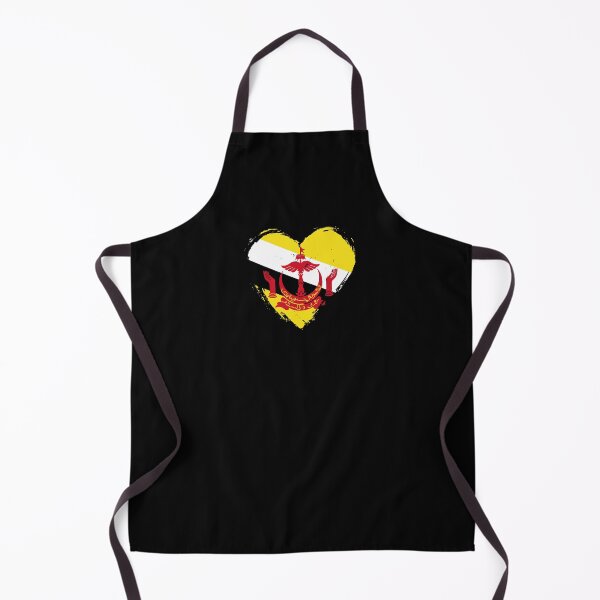 Item preview, Distressed Brunei Flag Heart BN designed and sold by shitpostee.