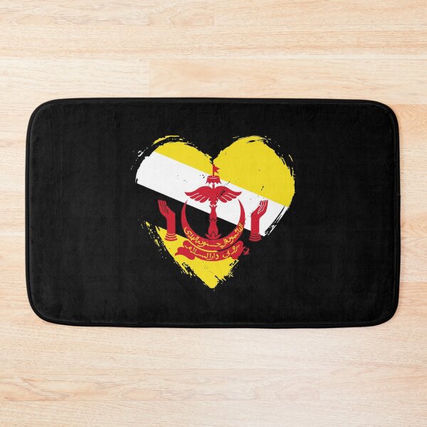 Item preview, Distressed Brunei Flag Heart BN designed and sold by shitpostee.