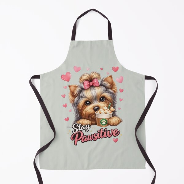 Item preview, Stay Pawsitive – Cheerful Yorkie Dog Design designed and sold by Yorkie Magic Studio .
