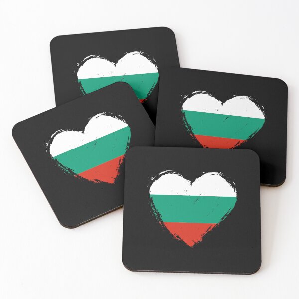 Item preview, Distressed Bulgaria Flag Heart BG designed and sold by shitpostee.