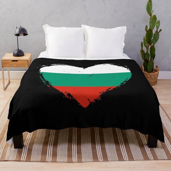 Item preview, Distressed Bulgaria Flag Heart BG designed and sold by shitpostee.