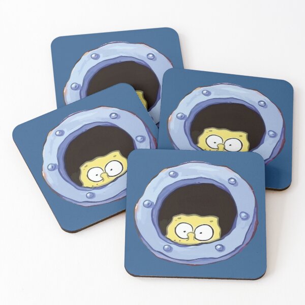 Item preview, Funny Porthole Peek - Cartoon Yellow Sponge Illustration designed and sold by Billy Morfo™.