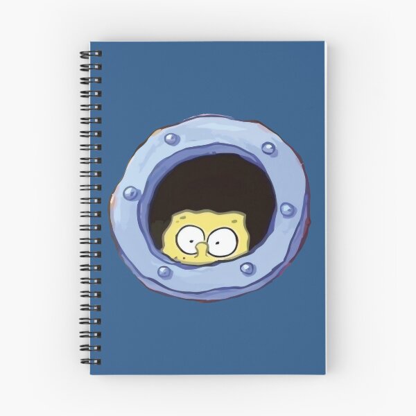 Item preview, Funny Porthole Peek - Cartoon Yellow Sponge Illustration designed and sold by Billy Morfo™.