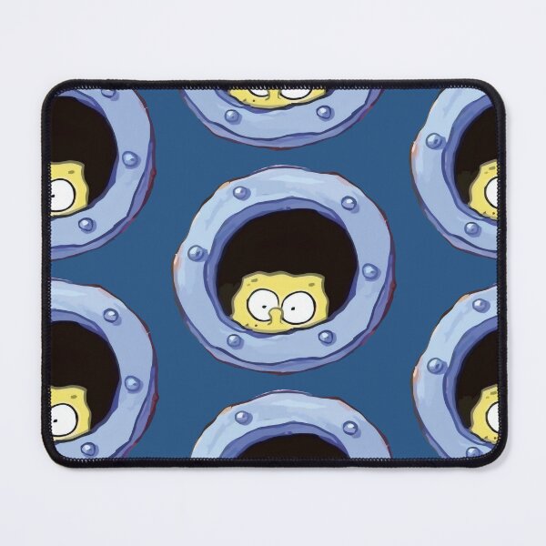 Item preview, Funny Porthole Peek - Cartoon Yellow Sponge Illustration designed and sold by Billy Morfo™.