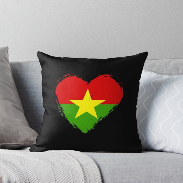 Item preview, Distressed Burkina Faso Flag Heart BF designed and sold by shitpostee.
