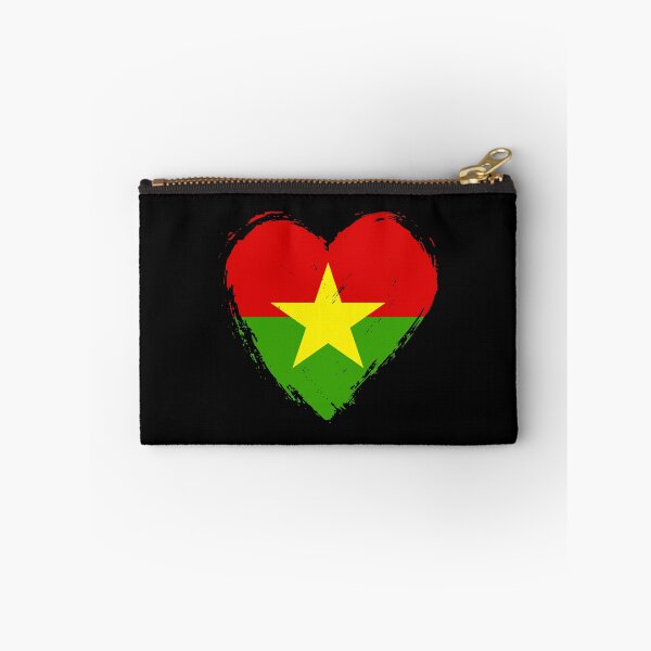 Item preview, Distressed Burkina Faso Flag Heart BF designed and sold by shitpostee.