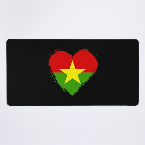 Item preview, Distressed Burkina Faso Flag Heart BF designed and sold by shitpostee.