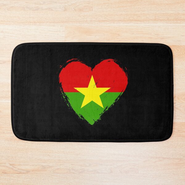 Item preview, Distressed Burkina Faso Flag Heart BF designed and sold by shitpostee.
