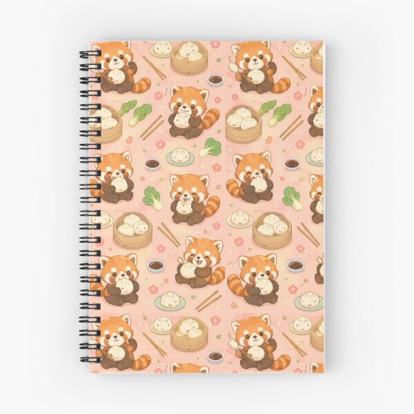 Item preview, Red Panda Steamed Bun Pattern | Cute Kawaii Foodie Design designed and sold by Soft Berry Studio.