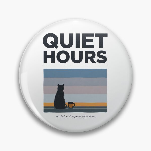 Item preview, Slow Mornings Black Cat and Coffee - Quiet Hours Tee designed and sold by LYRA-Concepts.
