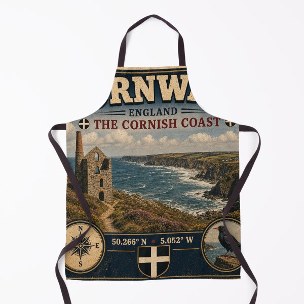 Item preview, Cornwall England Vintage Travel Sticker | Cornish Coast Adventure designed and sold by naturalsurvival.
