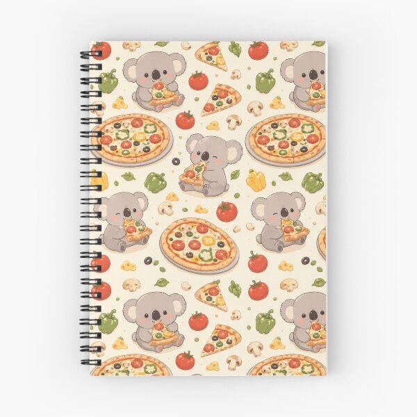 Item preview, Koala Veggie Pizza Pattern | Cute Kawaii Foodie Design designed and sold by Soft Berry Studio.