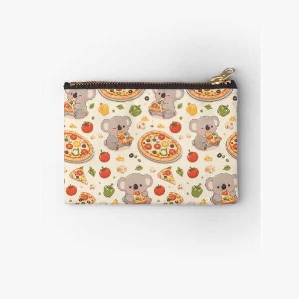 Item preview, Koala Veggie Pizza Pattern | Cute Kawaii Foodie Design designed and sold by Soft Berry Studio.