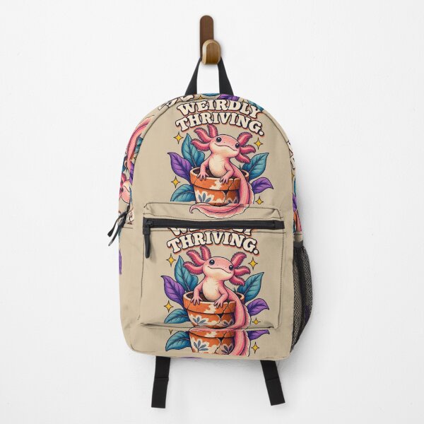 Item preview, Weirdly Thriving – Cute Pink Axolotl designed and sold by VioVibe.