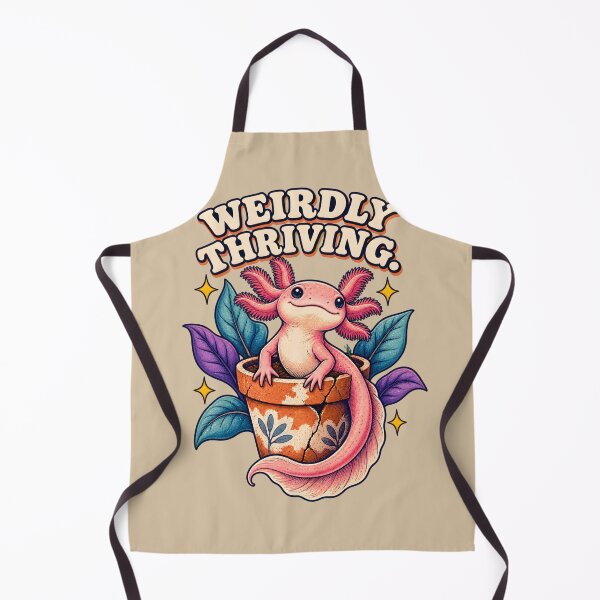 Item preview, Weirdly Thriving – Cute Pink Axolotl designed and sold by VioVibe.