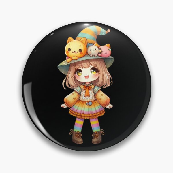 Item preview, Mimi – The Candy Cat Witch | Spooky Cuties designed and sold by bella-rosa87.