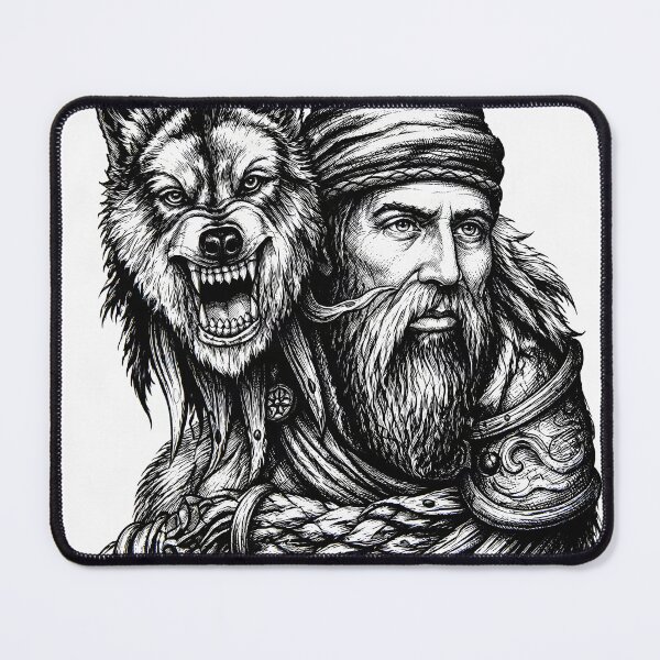 Item preview, Ancient Dacian Warrior King and Wild Wolf designed and sold by smartcreative24.