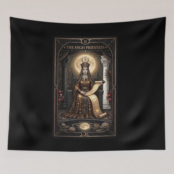 Item preview, The High Priestess Tarot in Gold designed and sold by JenniferMoren.