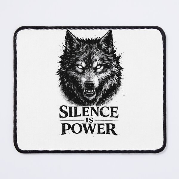 Item preview, Silence Is Power – Shadow Wolf Premium Streetwear Design designed and sold by Tysh-Art.
