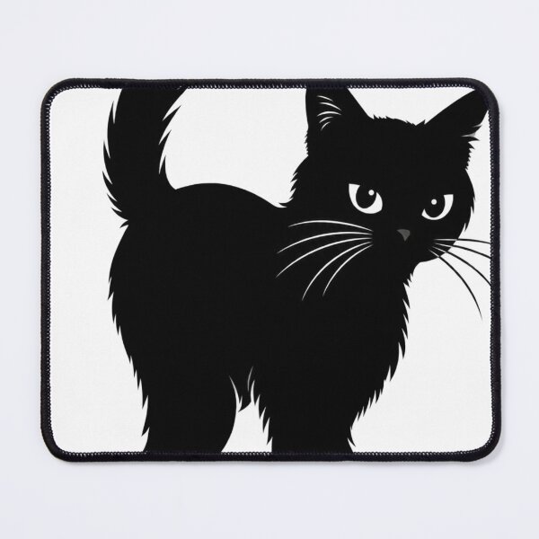 Item preview, Black Cat Walking Silhouette | Minimalist Cat with Raised Tail | Cat Lover Gift designed and sold by Skedart.