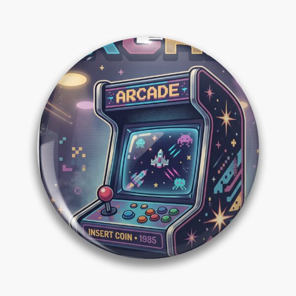 Item preview, Neon Arcade 1985 – Vintage Retro Gaming Pixel Art   designed and sold by TD-series.