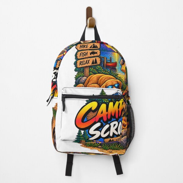 Item preview, Funny Camping Raccoon Shirt – Camp More Scroll Less Outdoor Adventure designed and sold by Molli98.