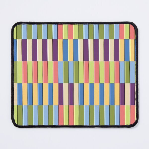 Item preview, Colorful Geometric Block Stripe Pattern - Modern Abstract Multicolored Lines designed and sold by Fiorart Studio .