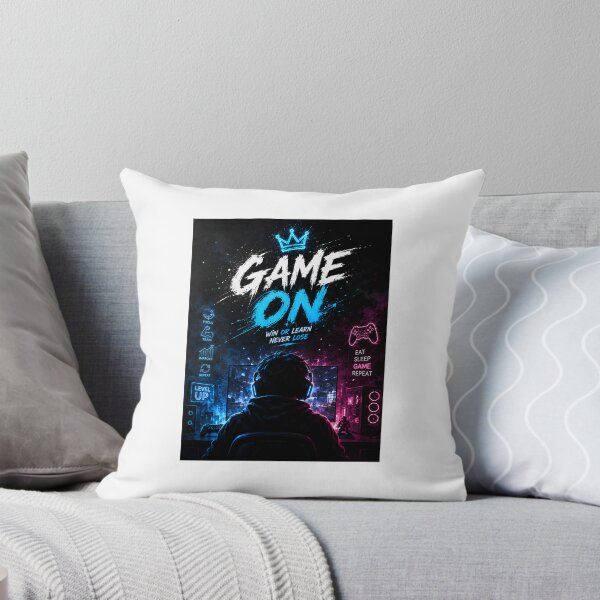 Item preview, Game On Win Or Learn Never Lose - Gaming Setup Artwork designed and sold by Ak-art-shop.