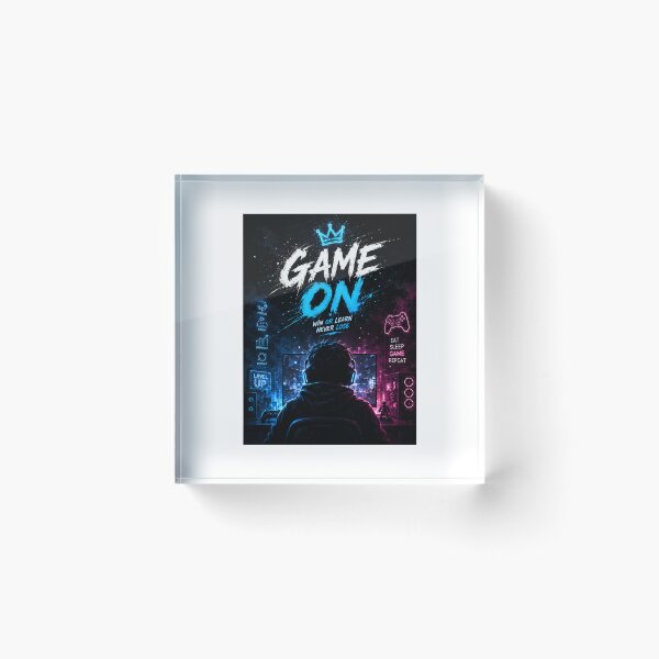 Item preview, Game On Win Or Learn Never Lose - Gaming Setup Artwork designed and sold by Ak-art-shop.