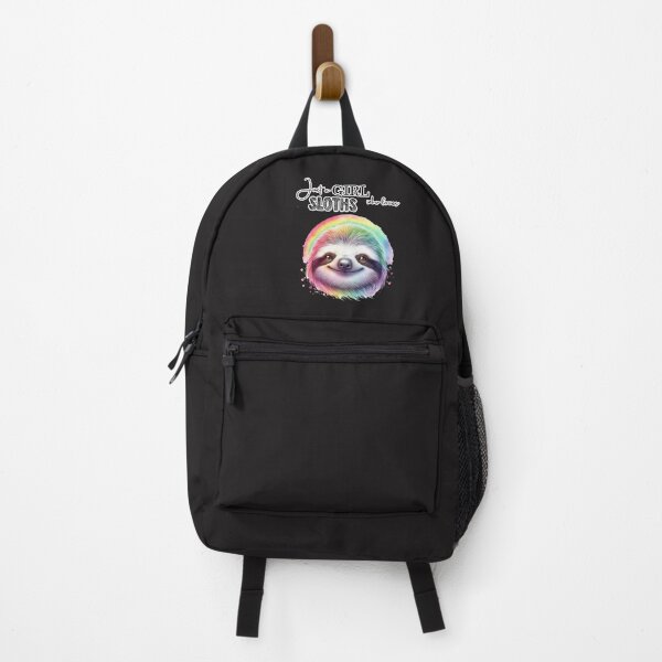 Item preview, Just a Girl who loves Sloths cute Rainbow Sloth Watercolor designed and sold by adriana-holmes.