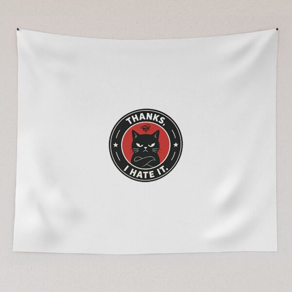 Item preview, Thanks, I Hate It Sarcastic Grumpy Cat Meme For Cat Lovers designed and sold by JonesFlora2025.
