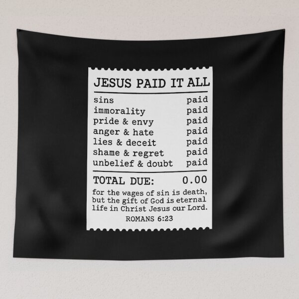 Item preview, Jesus Paid It All designed and sold by plushism.