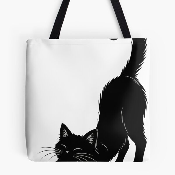 Item preview, Stretching Black Cat Silhouette | Minimalist Cat Pose | Cat Lover Gift designed and sold by Skedart.