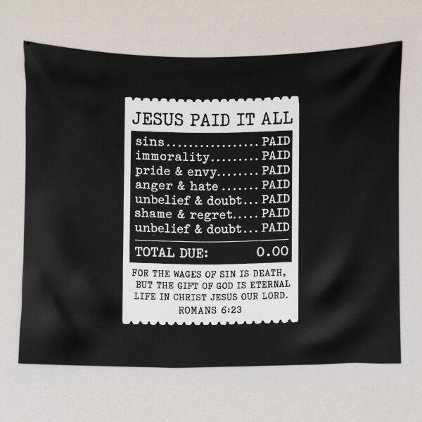 Item preview, Jesus Paid It All designed and sold by plushism.