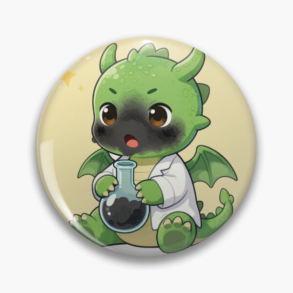Item preview, Cute Little Scientist Dragon Chemistry Fail Illustration designed and sold by WildArtIT.