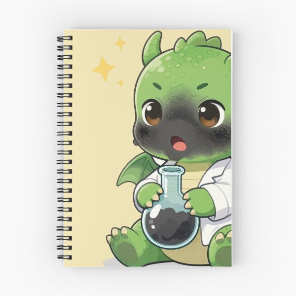 Item preview, Cute Little Scientist Dragon Chemistry Fail Illustration designed and sold by WildArtIT.